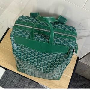 Goyard Green Geometric Backpack